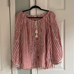 Akemi + Kin Anthropologie peasant blouse sz xl.